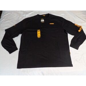 DeWalt Long Sleeve T-Shirt Mens XXL Black New Brand Carrier DXWW50080-001-XXL